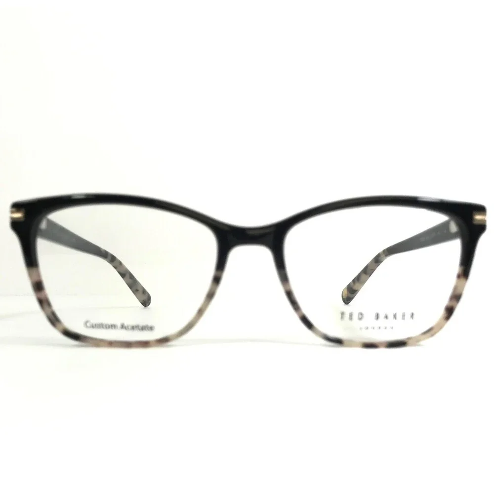 Ted Baker Eyeglasses Frames TW020 BLK Black Tortoise Cat Eye Full Rim 54-17-140